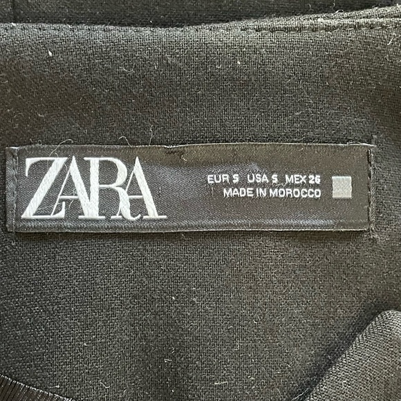 Zara | Black Gold Button Mid Length Frock Coat - Picture 6 of 8